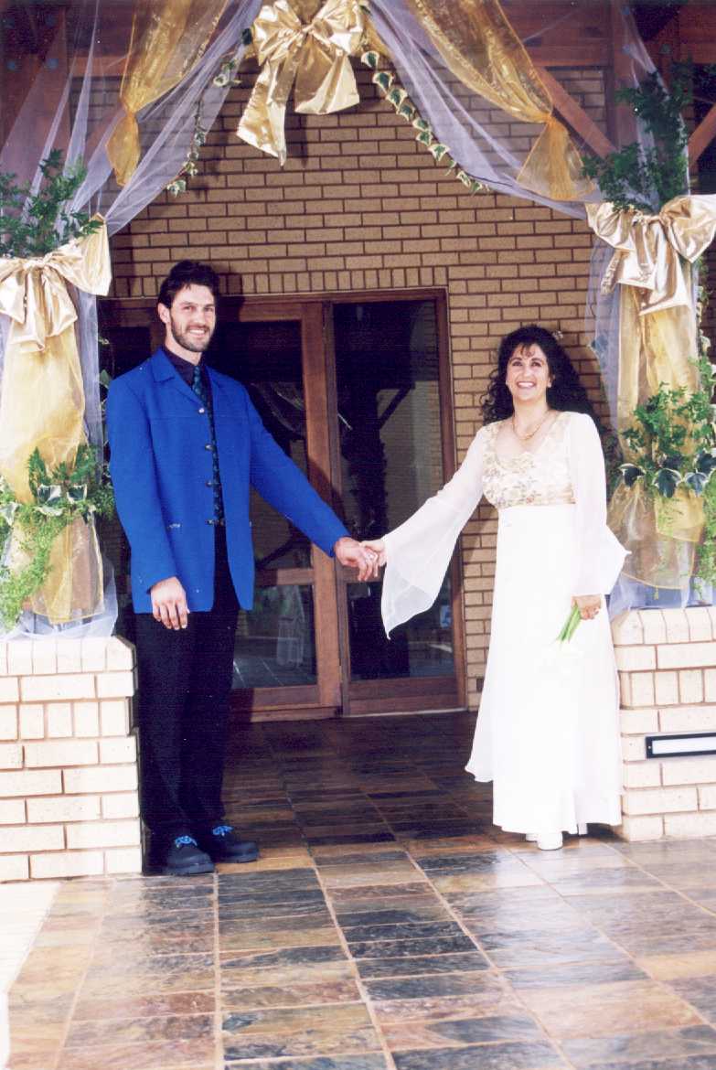 Decoration of arch by Danya and Ina du Toit